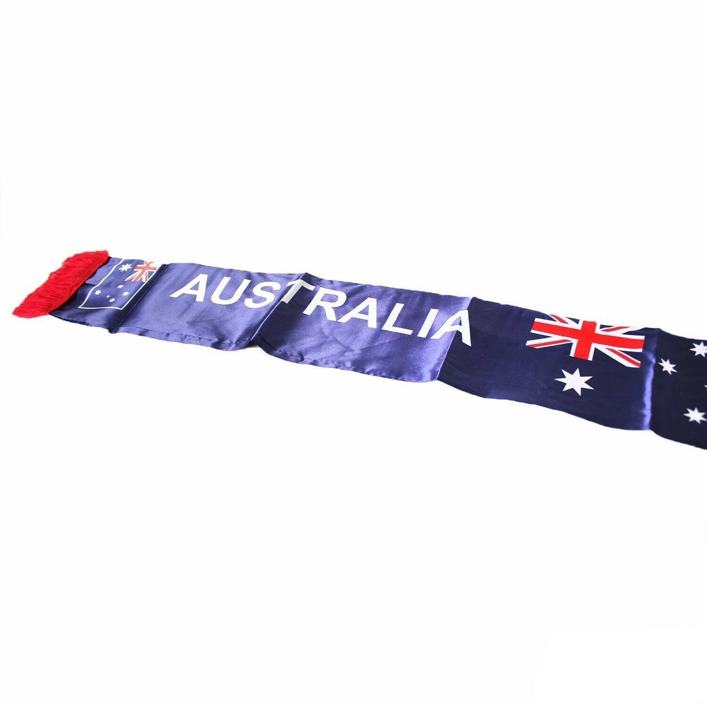 Australian Flag Scarf With Fringing 150cm x 15cm