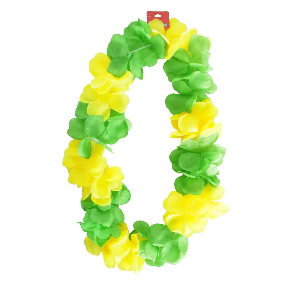Green & Yellow Luau Flower Lei Australian Colours