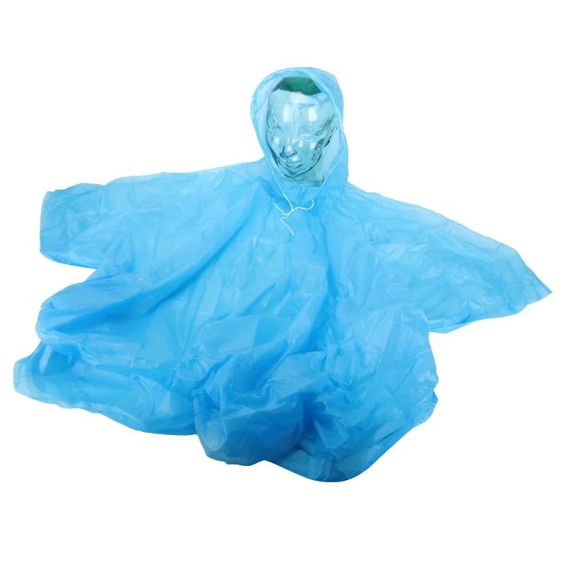 Adult Reusable Rain Poncho (Assorted Colours)