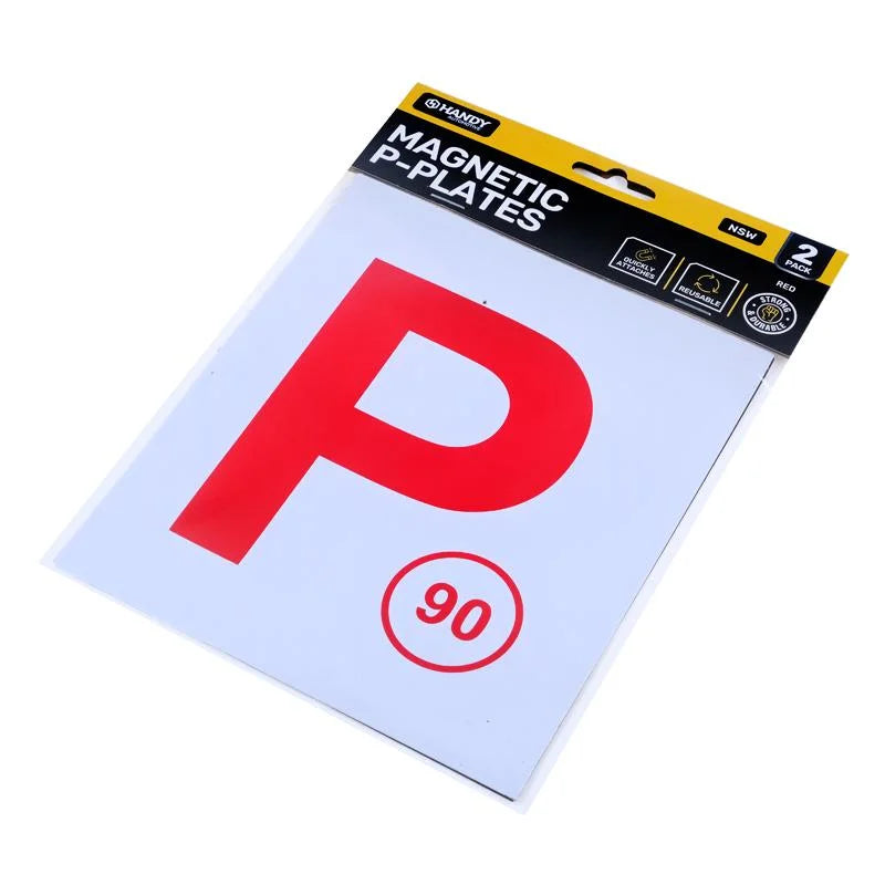 Magnetic Red P Plates 2pcs - NSW