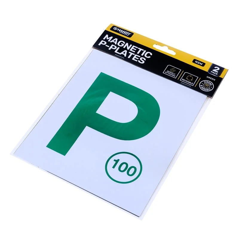 Magnetic Green P Plates 2pcs - NSW