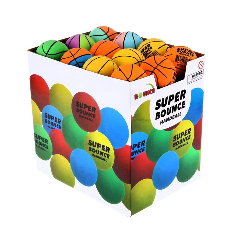 Super Bounce Hand Balls Basketballs 6cm 48pcs Party Favours