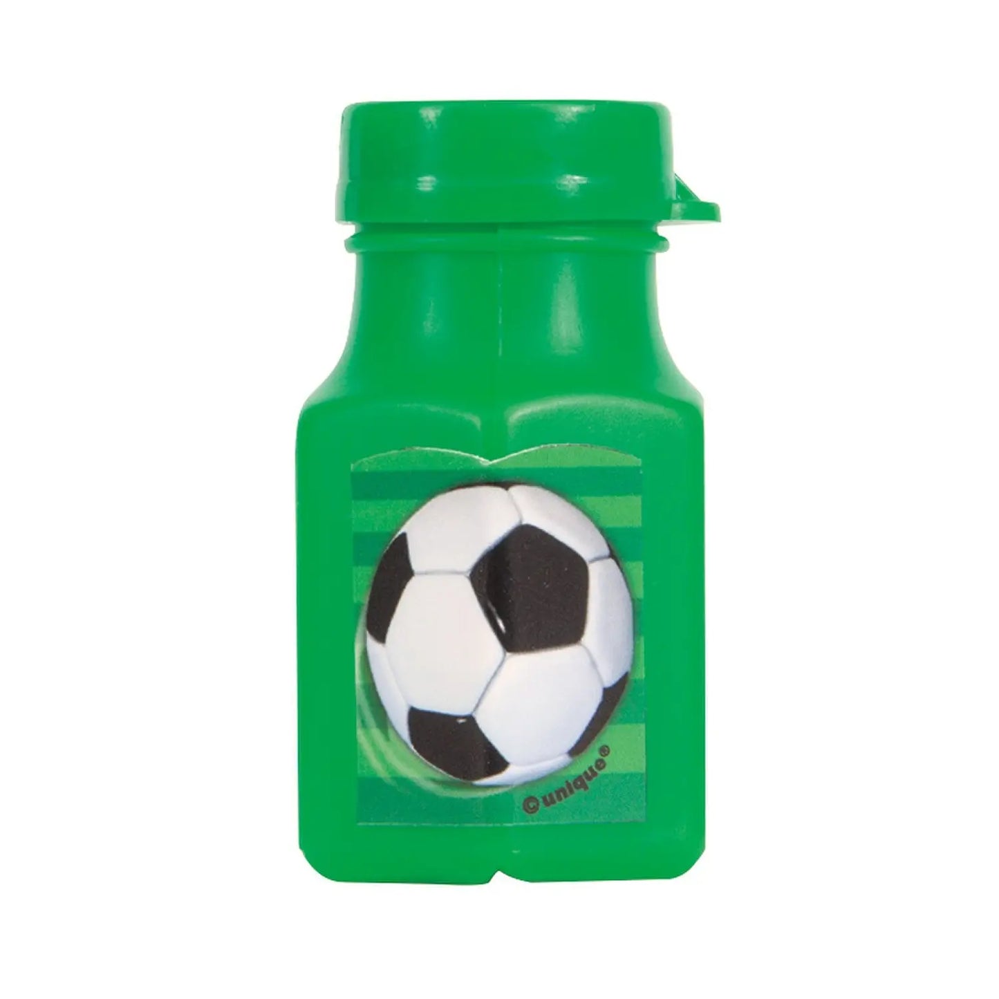 Soccer Ball Mini Bubble Bottles 4pcs Party Favours
