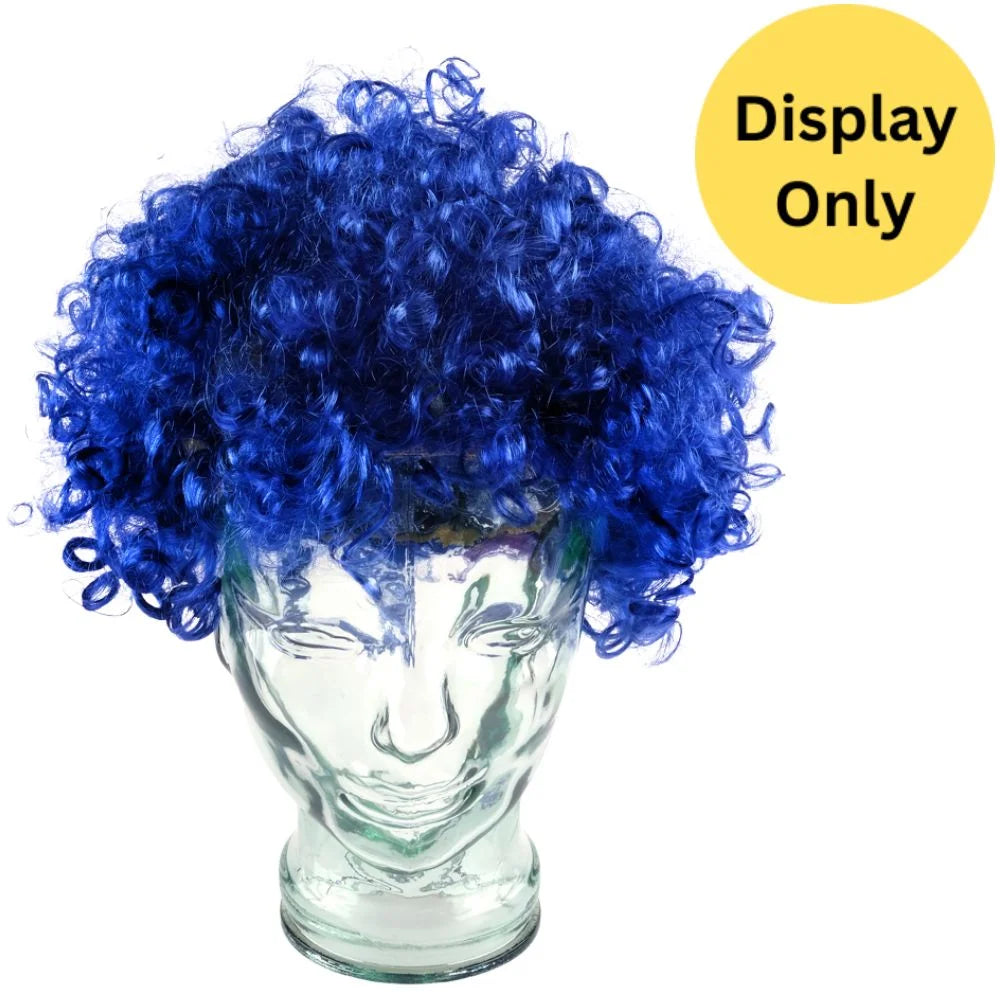 Blue Afro Curly Wig