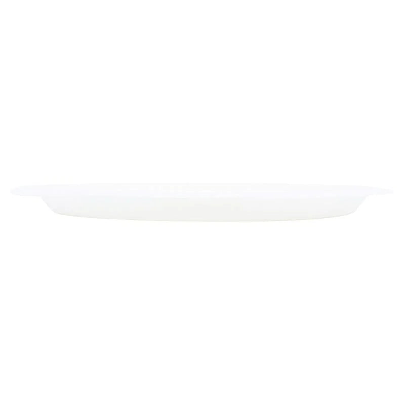 White Sugarcane Oval Plates 30 x 23cm 6pcs Eco Friendly Solid Colour