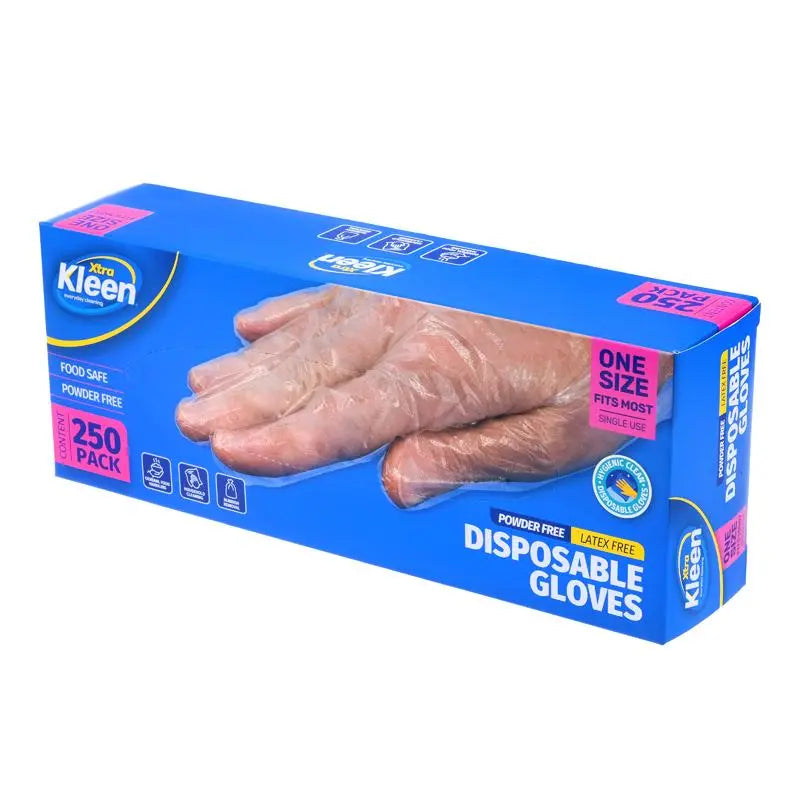 Multipurpose Disposable Gloves 250pk Powder Free Cleaning & Food Handling