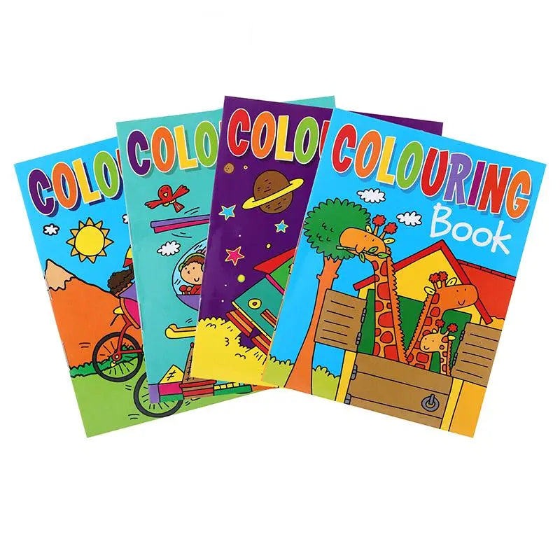 16 Mini Colouring Books 24-Page 135mm x 105mm