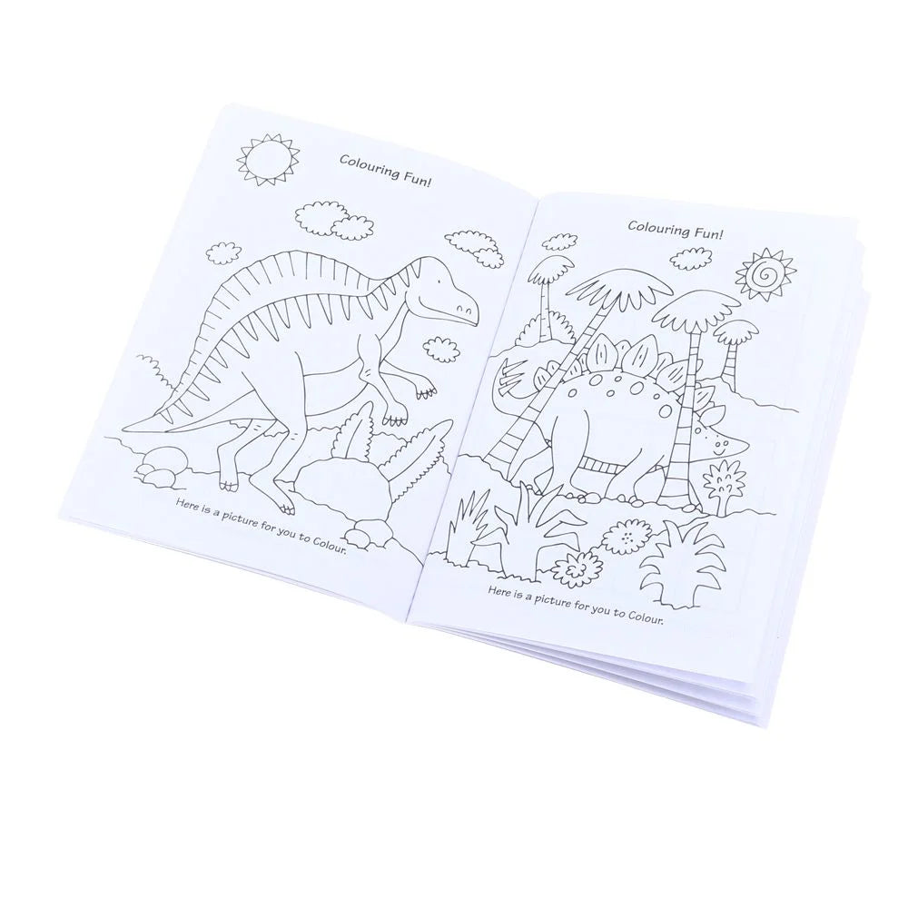 4 Colouring & Activity Books A6 96-Page Pirates Princess Dinosaur Unicorn