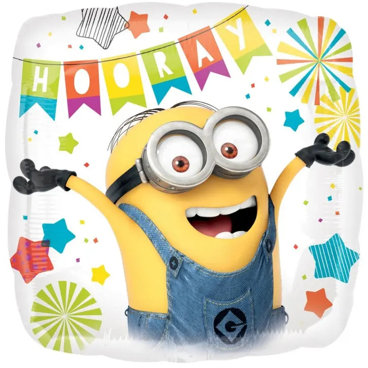Minions Otto Foil Balloon 43cm (17") Square