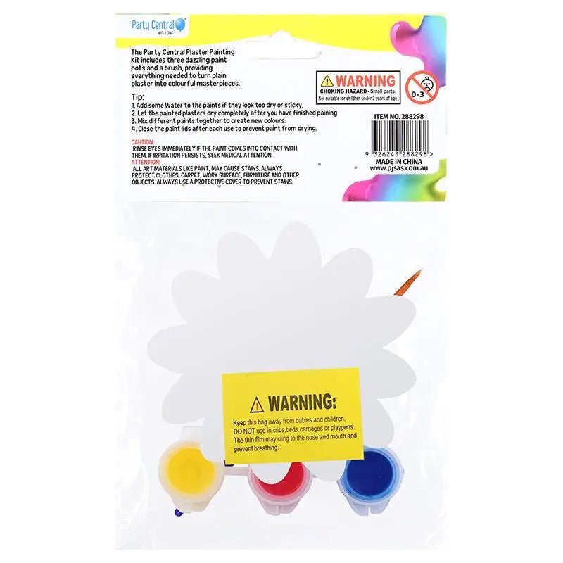 4 Plaster Painting Kits Assorted Shapes - NextParty