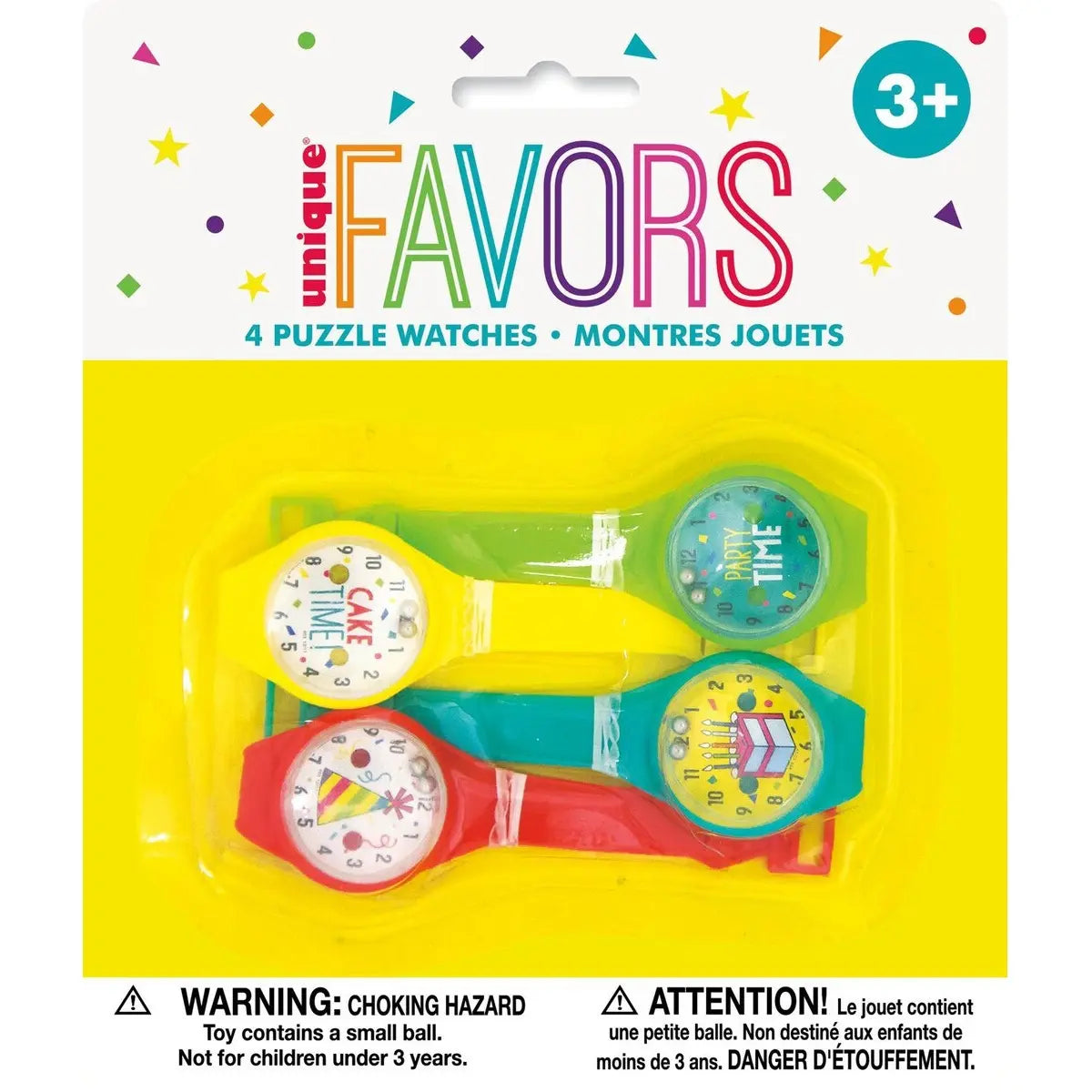 4 Puzzle Watches Party Favours