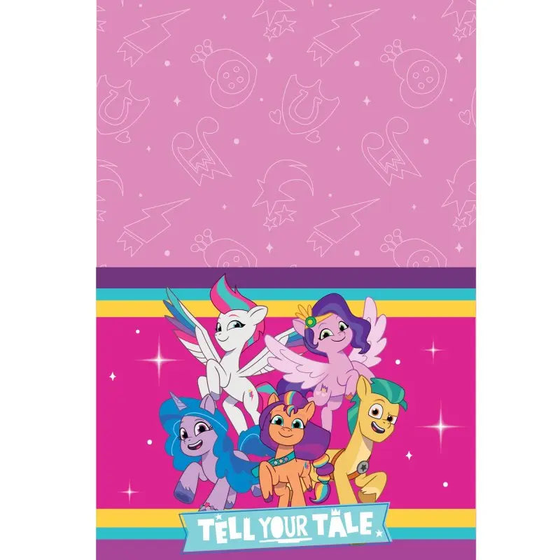 My Little Pony Paper Table Cover 1.37m x 2.74m Tell Your Tale