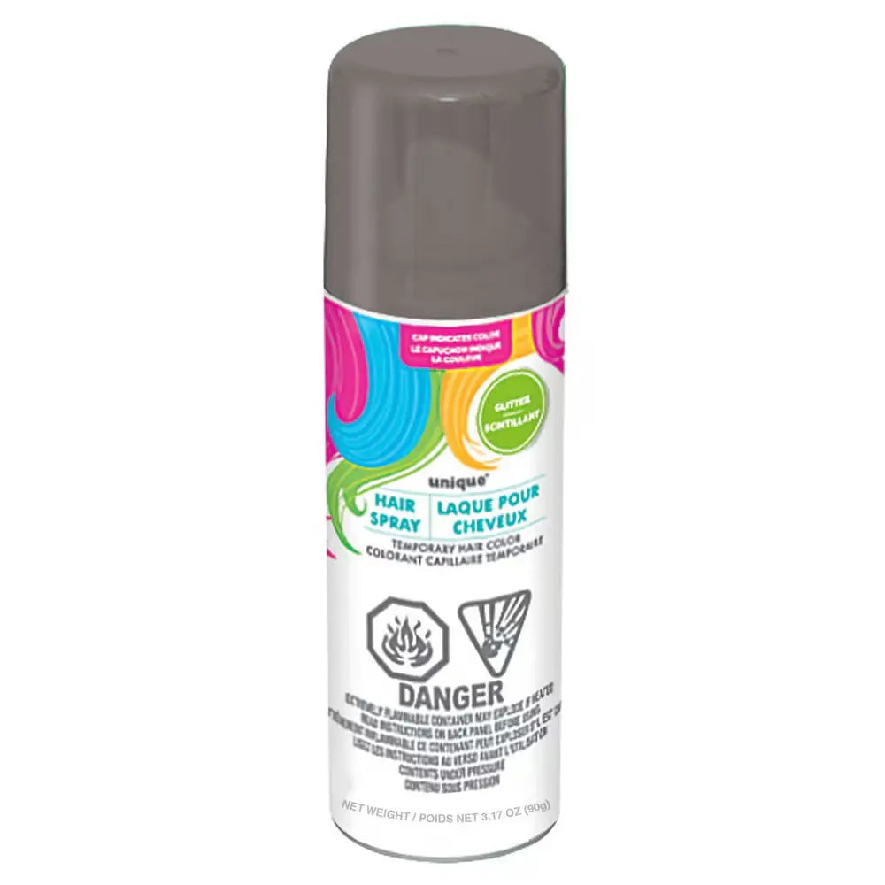 Silver Glitter Hair Spray 133ML Temporary Hairspray