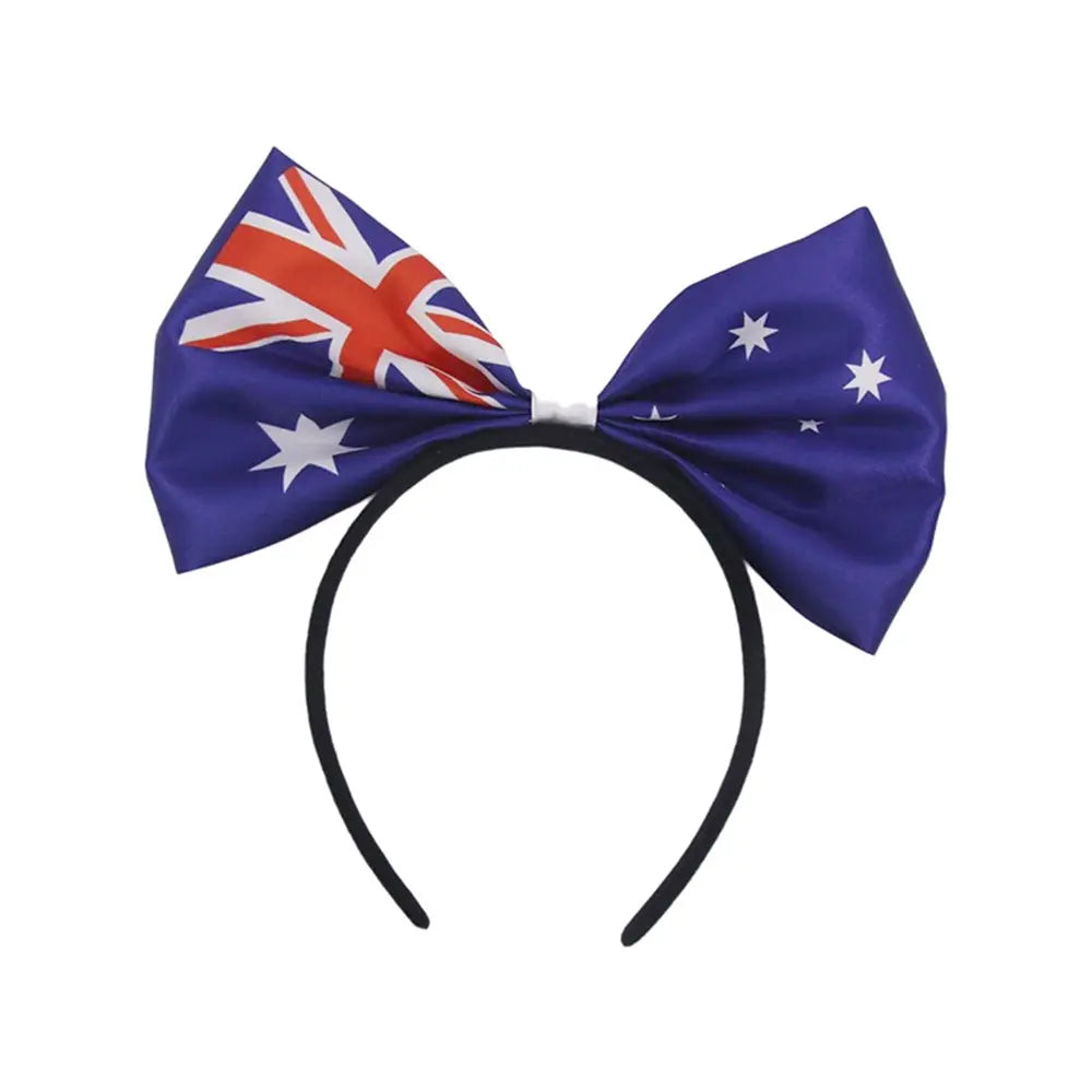 Australian Flag Bow Headband Aussie Australia Day