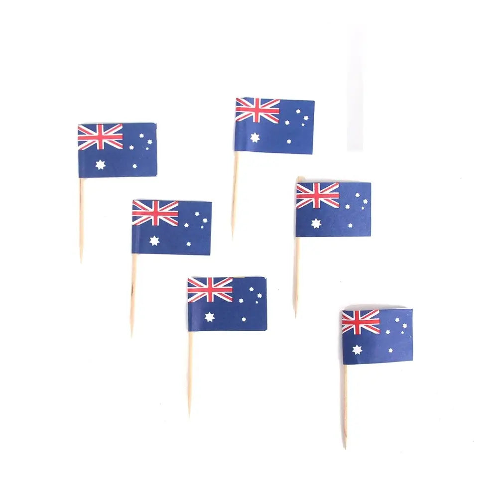 Australian Flag Toothpicks 50pcs Aussie Australia Day Picks