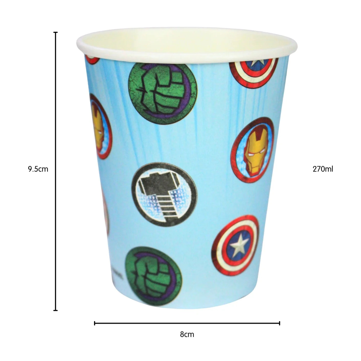 Avengers Paper Cups 8pcs