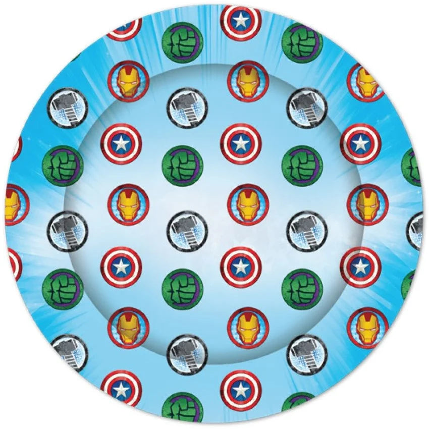 Avengers Large Paper Plates 23cm (9") 8pcs