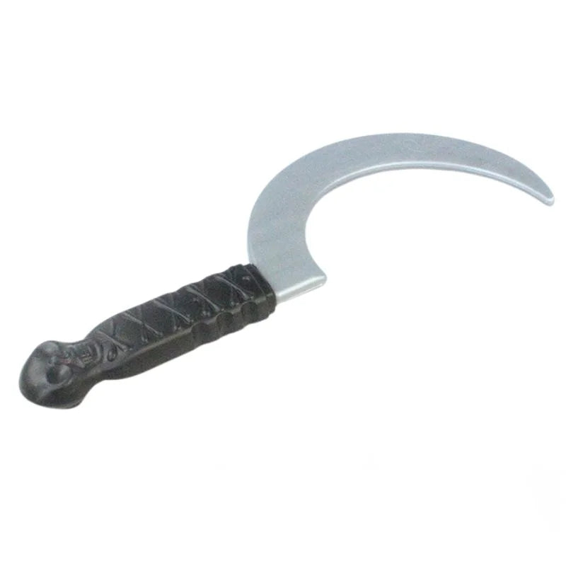 Fake Curved Sickle Knife 34cm Halloween Accessories