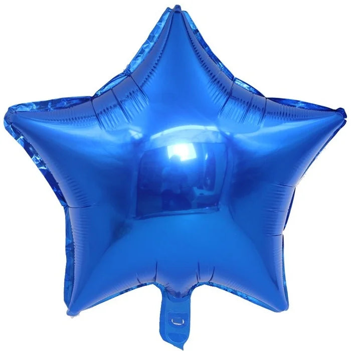 Blue Star Shape Foil Balloon 45cm (18")