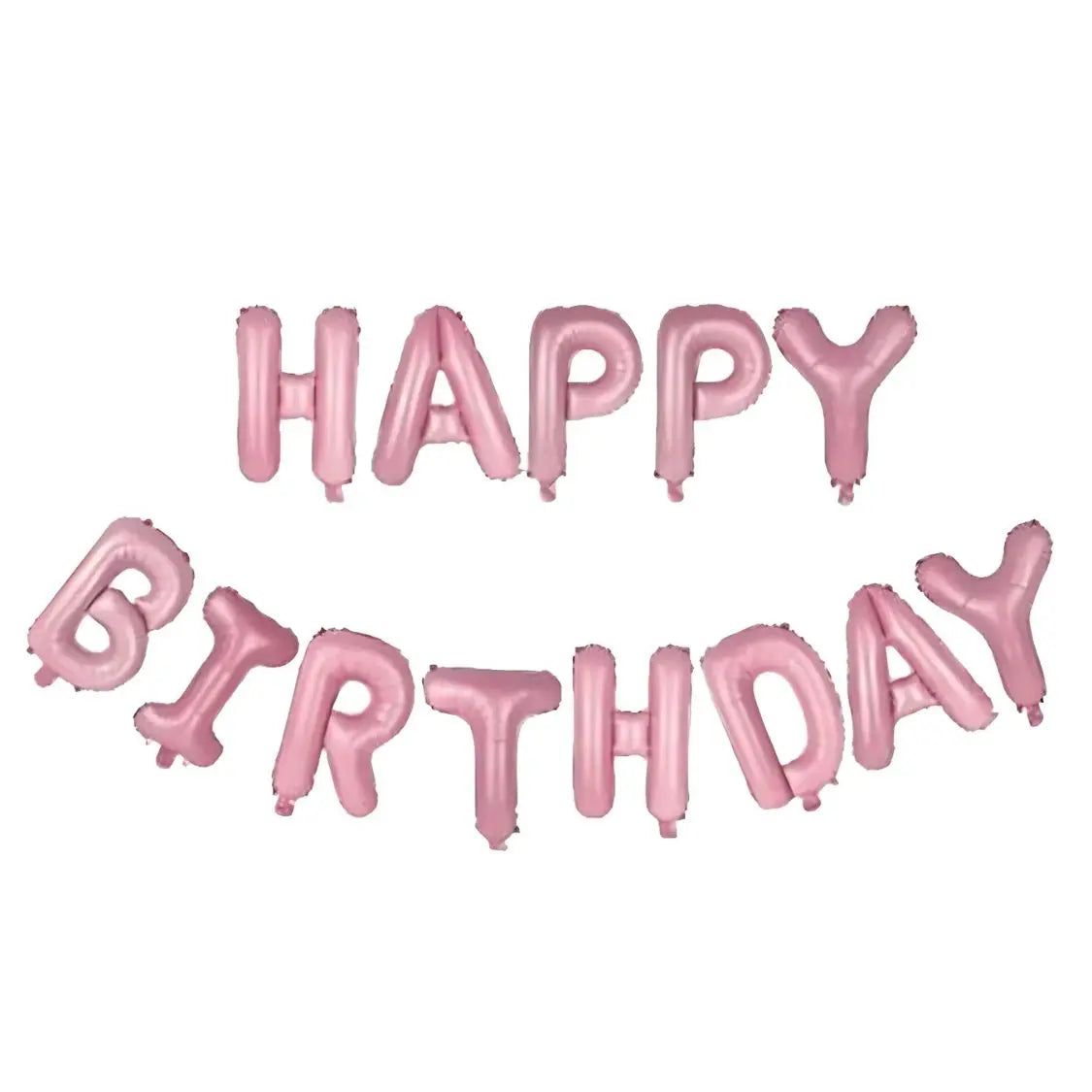 Light Pink "Happy Birthday" Foil Letter Balloons Banner Kit 40cm (16")