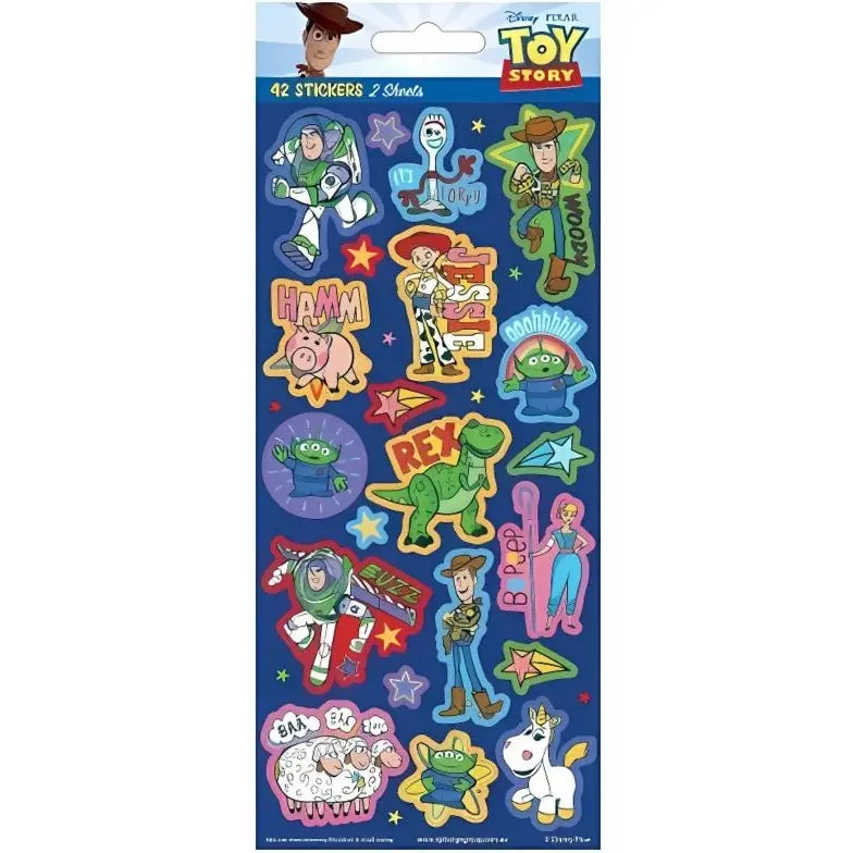Toy Story Sticker Sheets 42pk (2 Sheets)