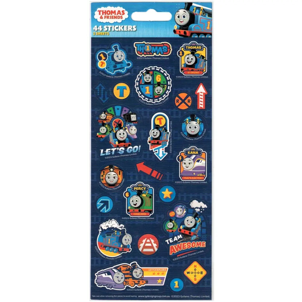 Thomas The Tank Engine Sticker Sheets 44pk (2 Sheets)