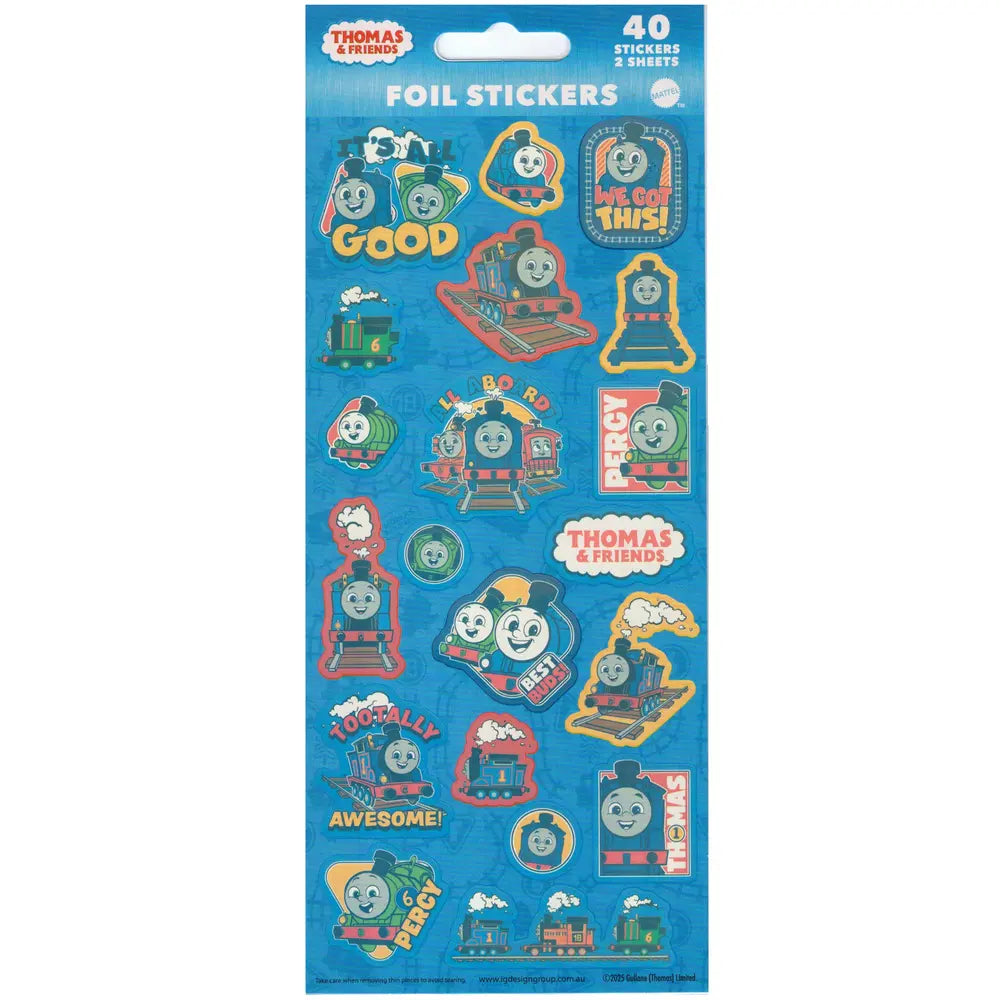 Thomas The Tank Engine Sticker Sheets 40pk (2 Sheets)