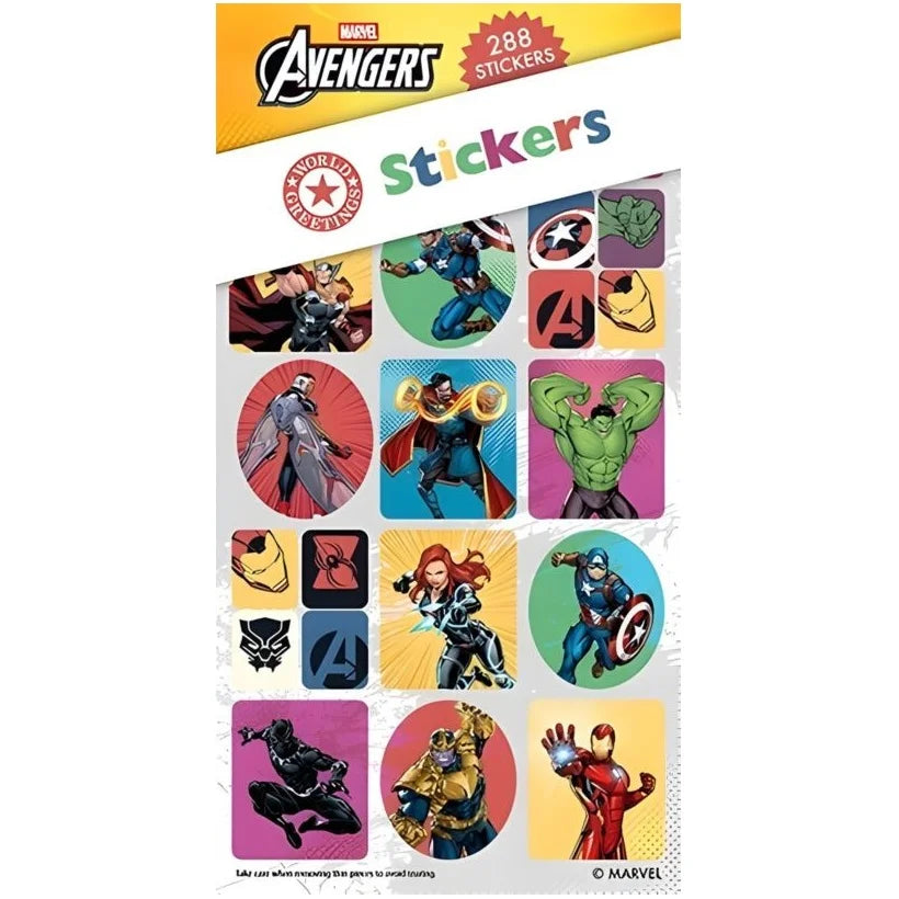 Avengers Sticker Book 288pcs (12 Sheets)