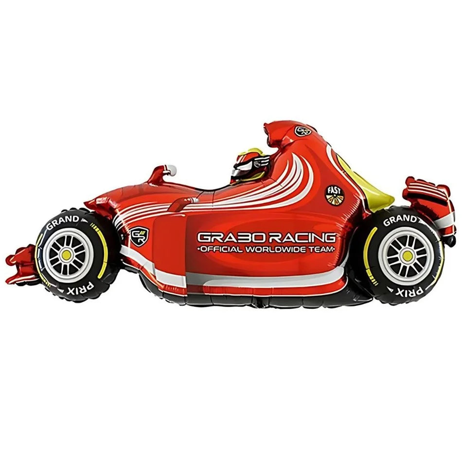 Giant F1 Racing Car Foil Balloon 110cm (43")
