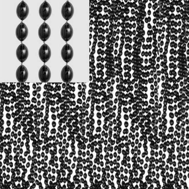Black Bead Necklaces (Bulk Pack Of 50) - NextParty