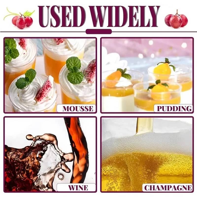 Clear Plastic Wine Glasses 200ml 4pk Drinkware - NextParty