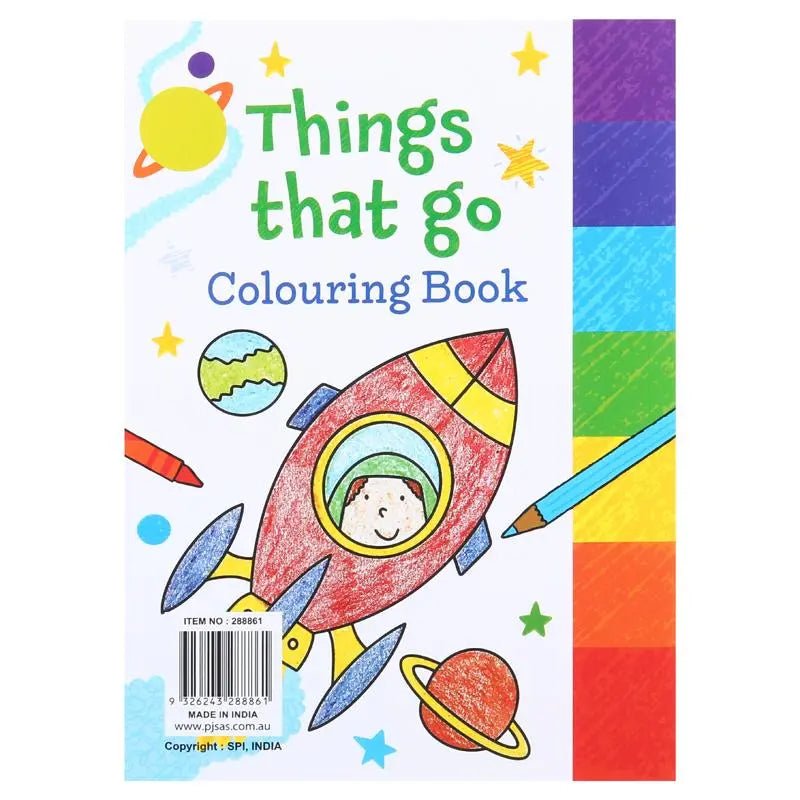 Colouring Books 4pk 64 - Page Unicorn Animals Space Fairies - NextParty