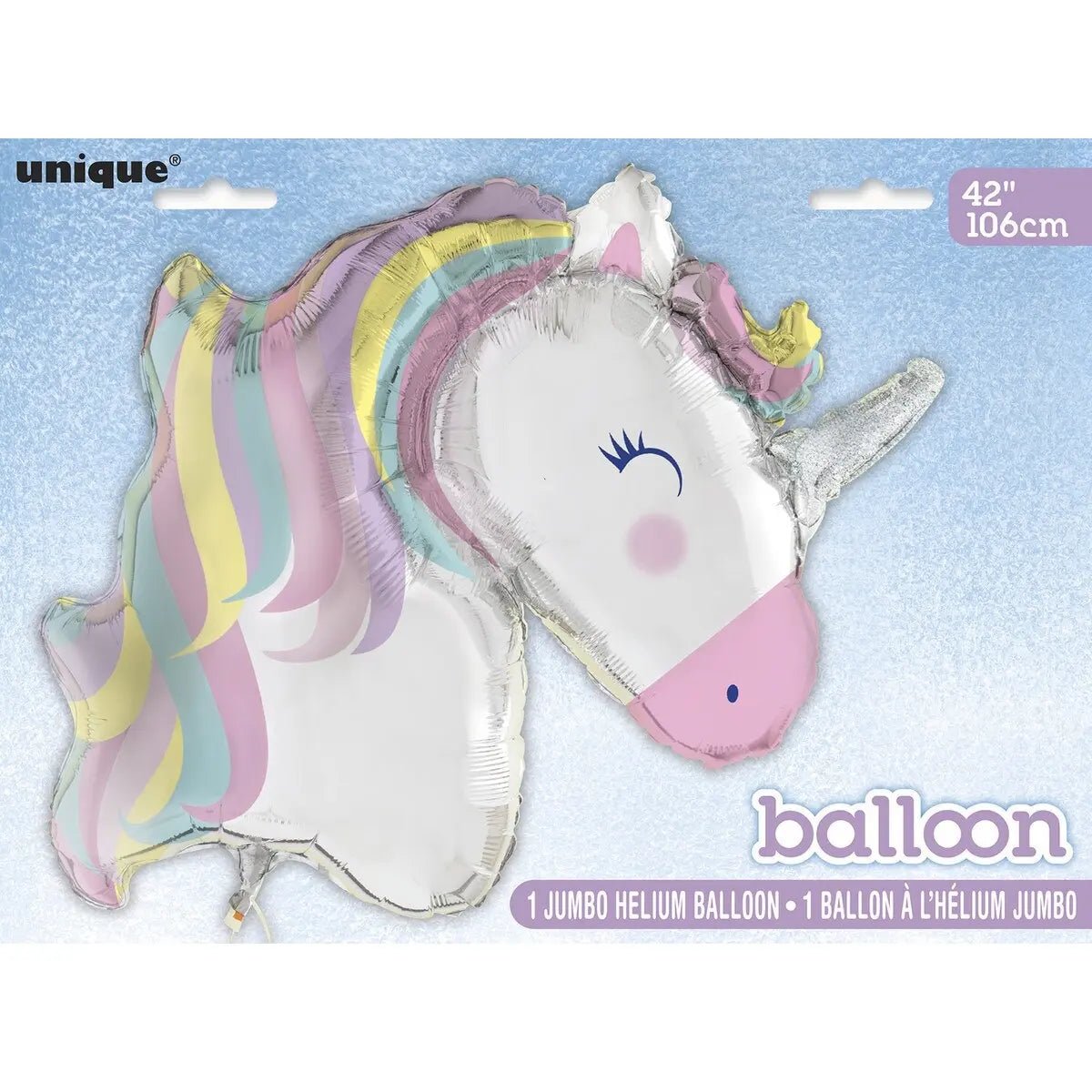 Giant Unicorn Foil Balloon 106cm (42") - NextParty