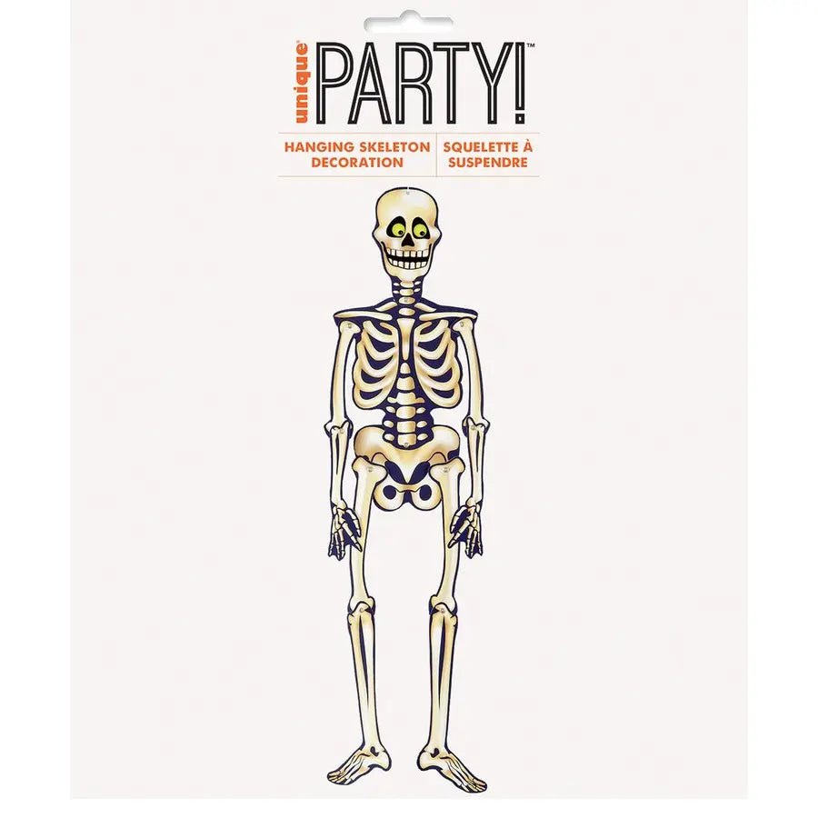 Jointed Skeleton Hanging Decoration 89cm (35") Halloween - NextParty