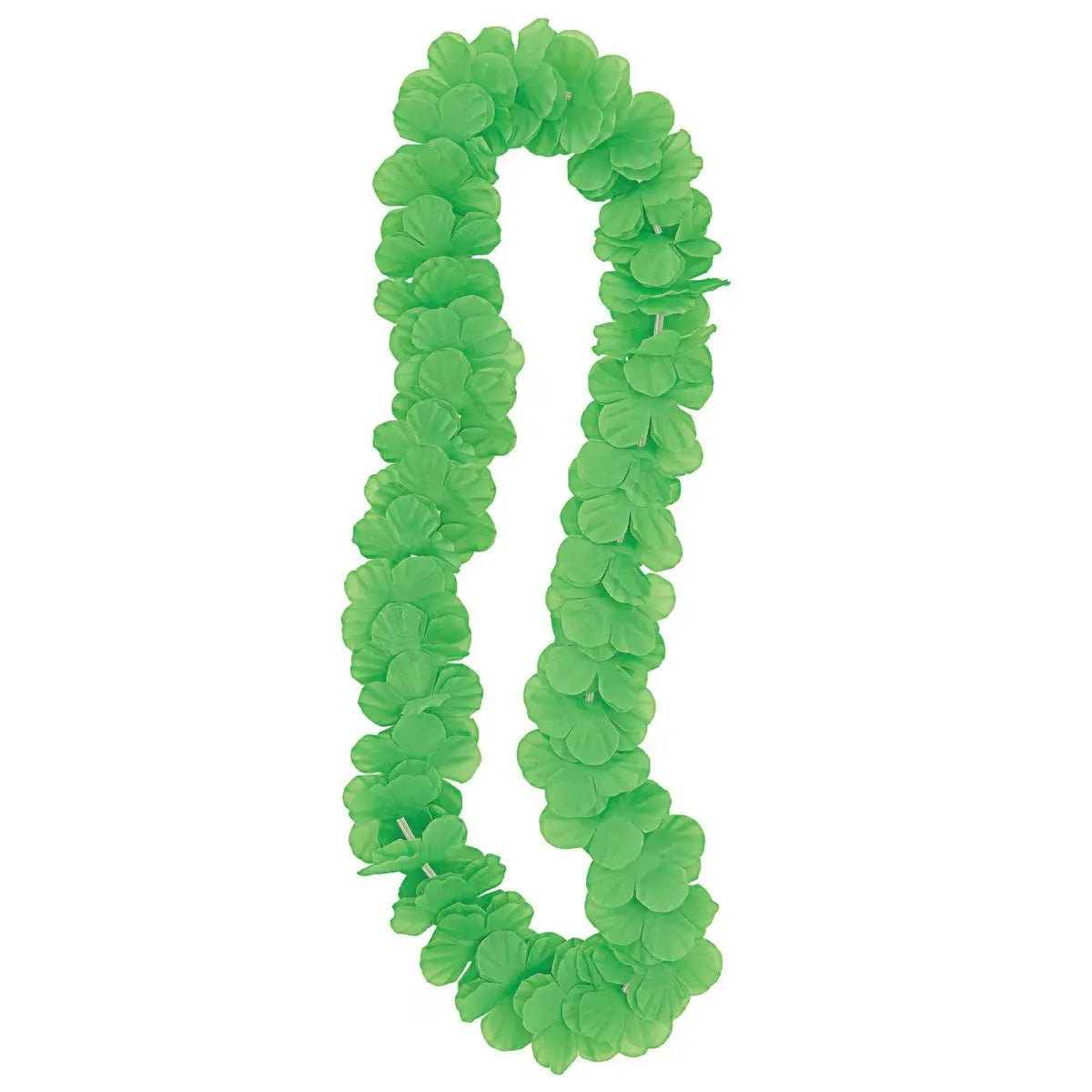 Lime Green Luau Flower Lei 106cm (42") Hawaiian - NextParty