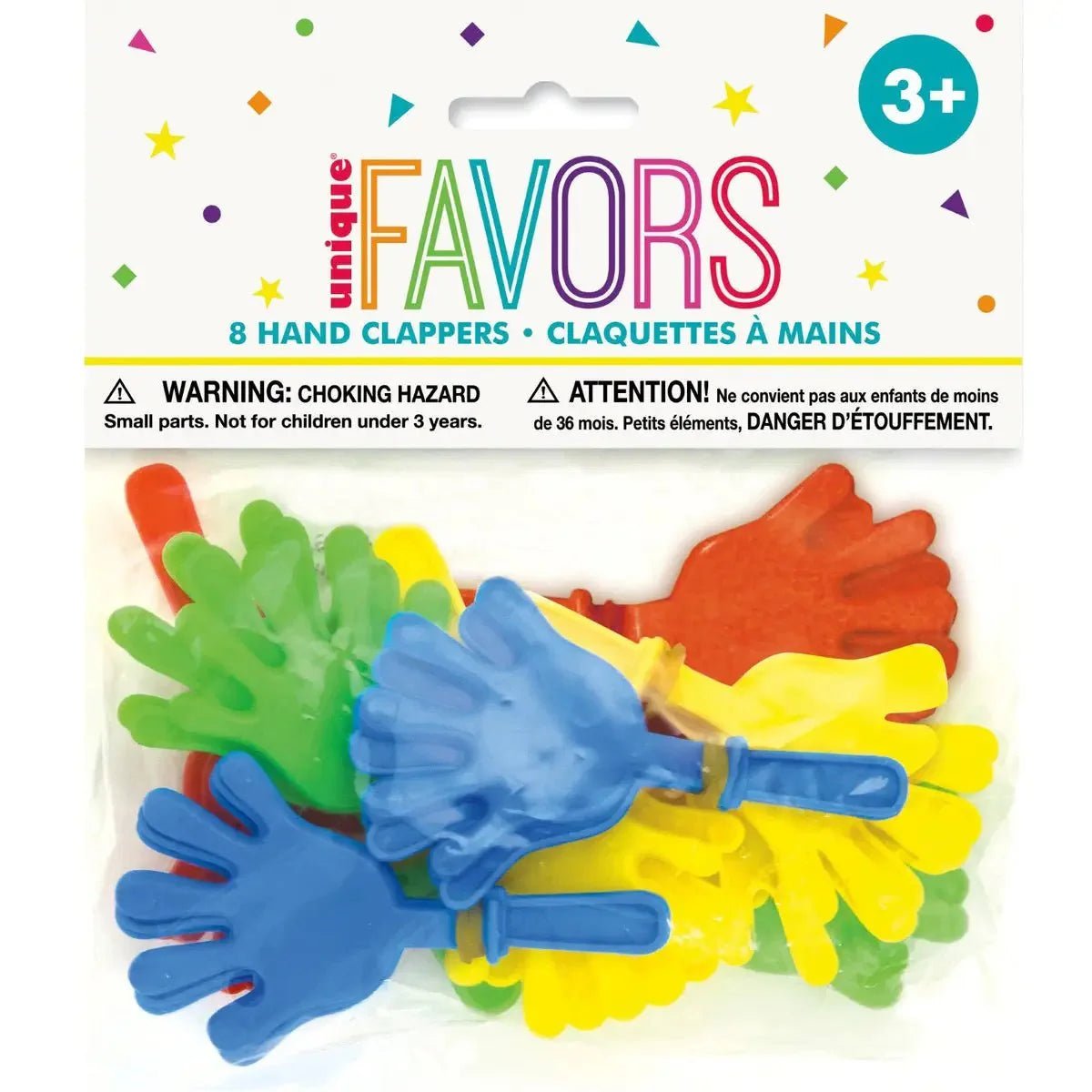 Mini Hand Clappers 8pk Party Favour - NextParty