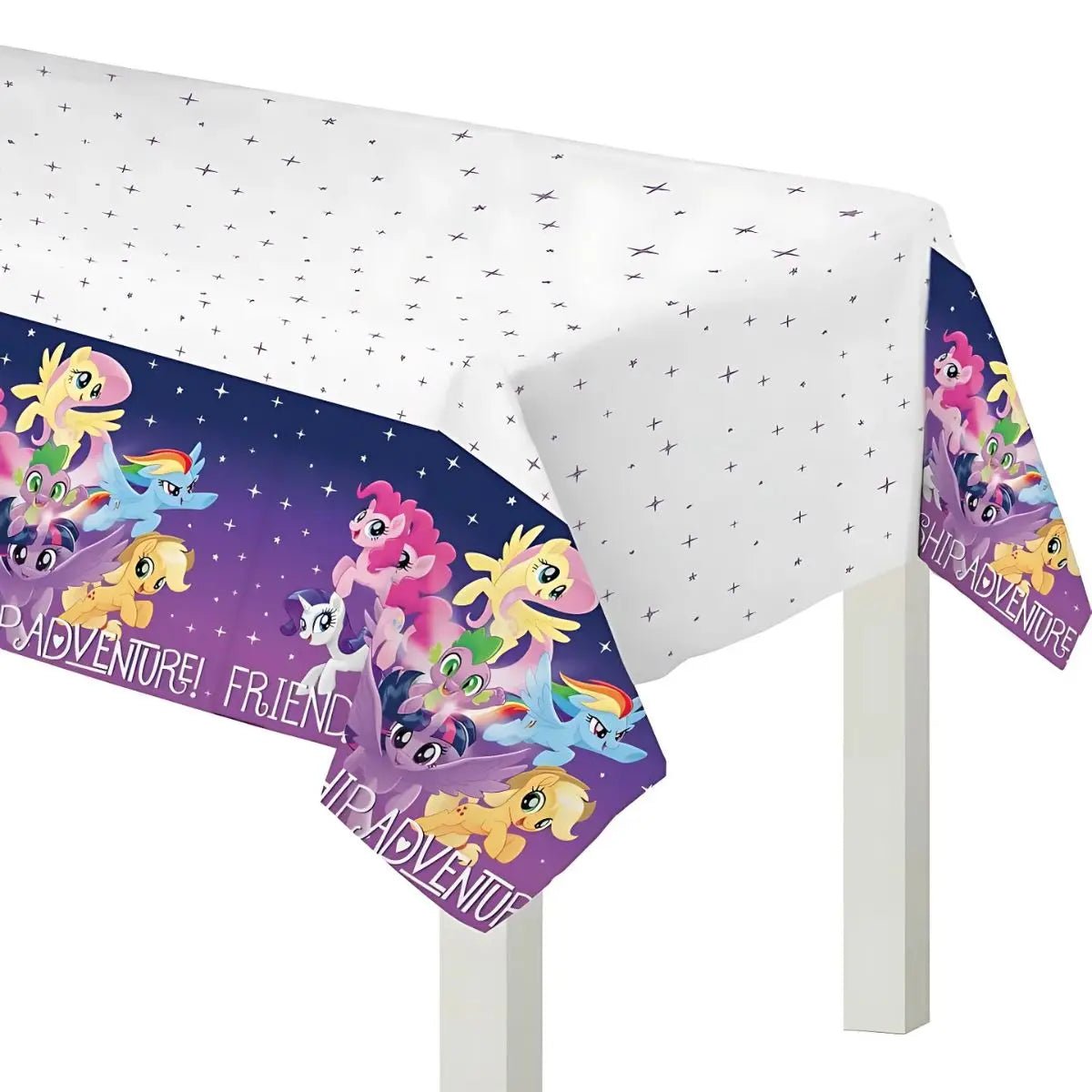 My Little Pony Paper Table Cover Tablecloth 1.37m x 2.43m Friendship Adventures - NextParty