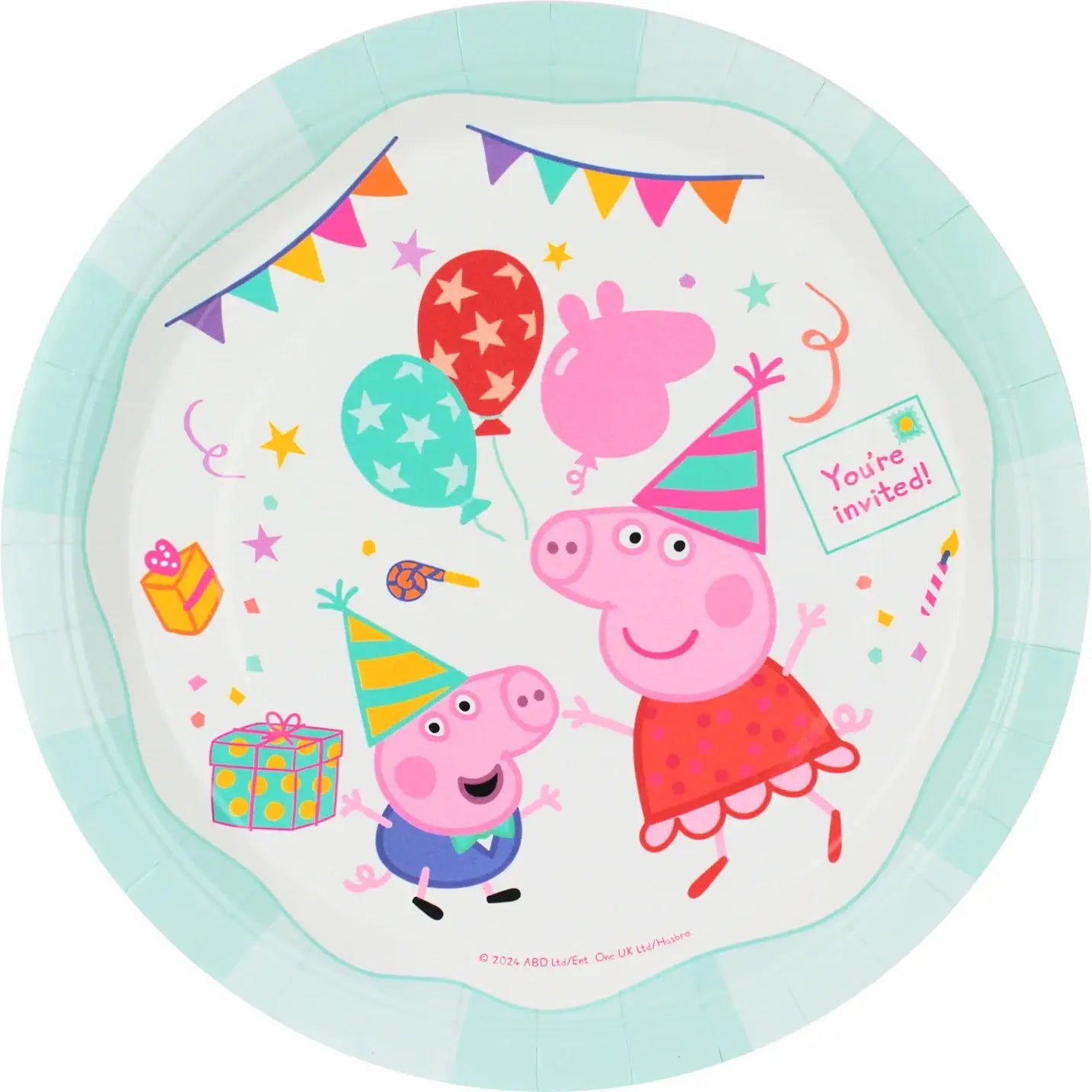 Peppa Pig Large Paper Plates 23cm (9") 8pk - NextParty