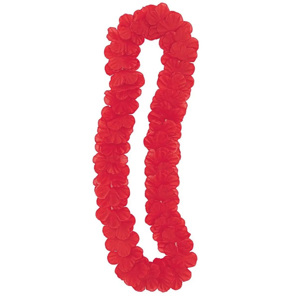 Red Luau Flower Lei 106cm (42") Hawaiian - NextParty