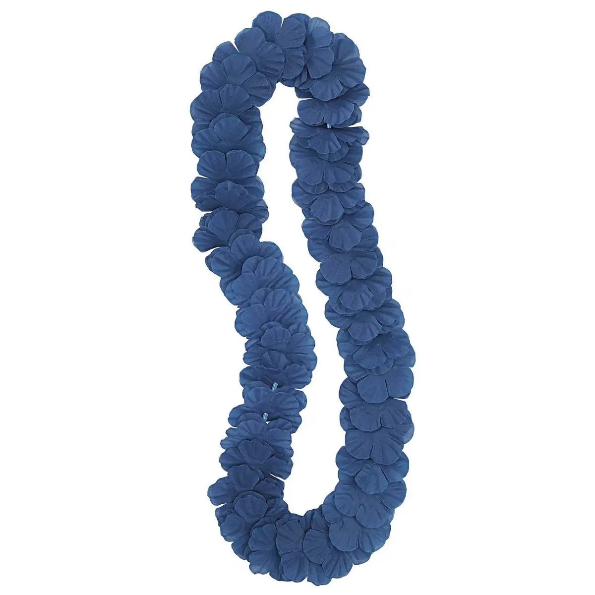 Royal Blue Luau Flower Lei 106cm (42") Hawaiian - NextParty