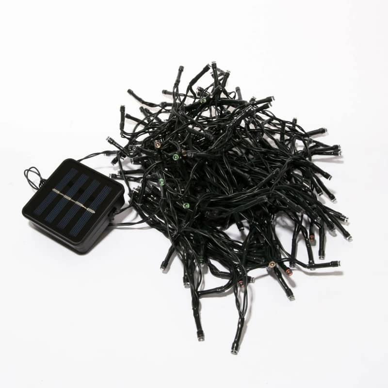 Solar 200 White LED Fairy Lights 9.9M Lit Length - NextParty