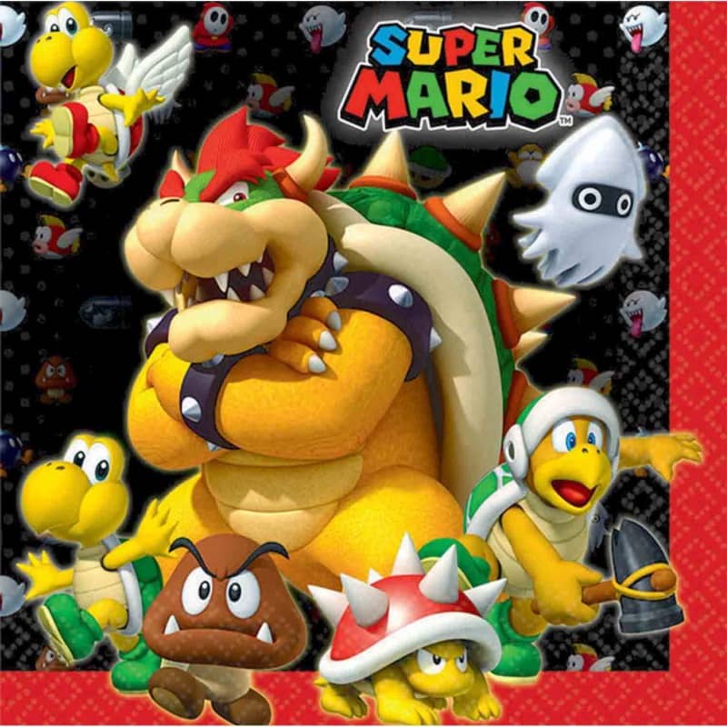 Super Mario Bros. Lunch Napkins 16pk - NextParty