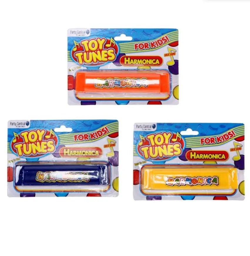 Toy Harmonicas 3pcs Assorted Colours - NextParty