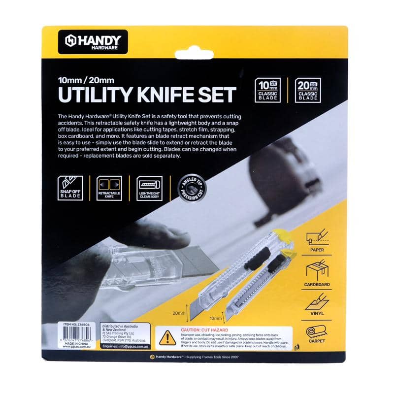 Utility Knives Set 6pk Clear Craft Box Cutters Tools - NextParty