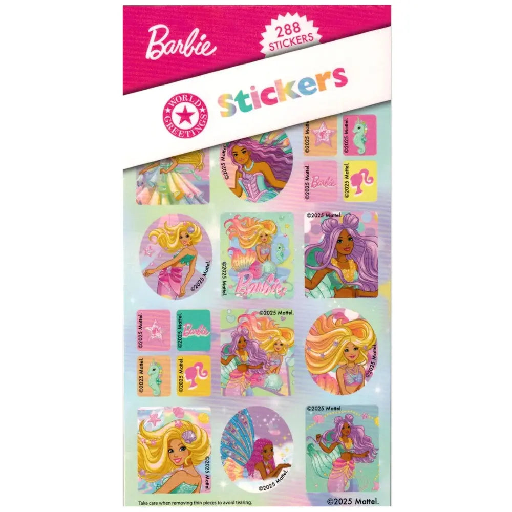 Barbie And Friends Sticker Book 288pk (12 Sheets)
