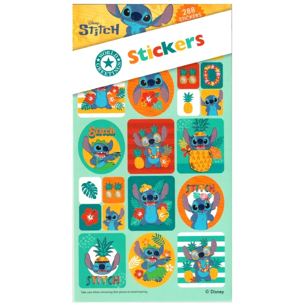 Stitch Sticker Book 288pk (12 Sheets)