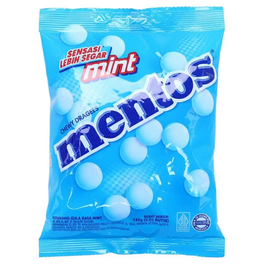Mentos Mint Chewy Dragees 135g Bag (50pcs) Single Flow Wrap