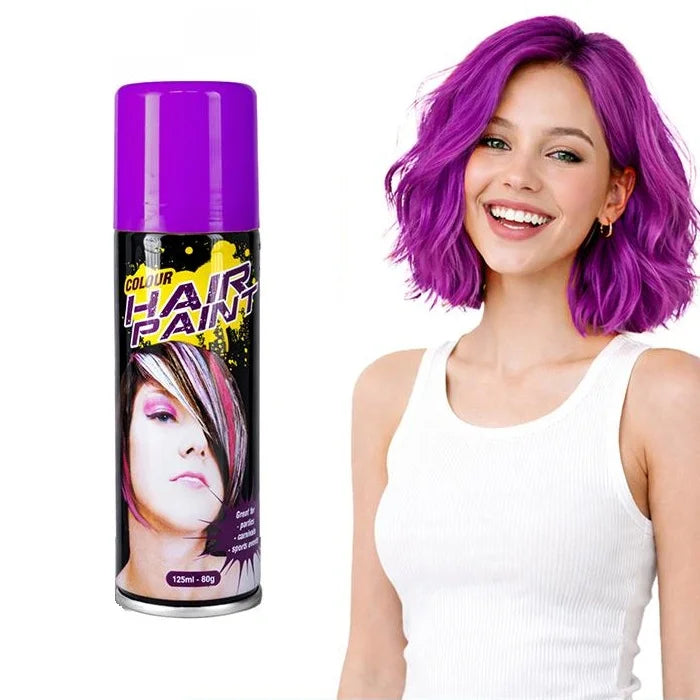 Purple Colour Hair Spray 125ml Temporary Coloured Hairspray