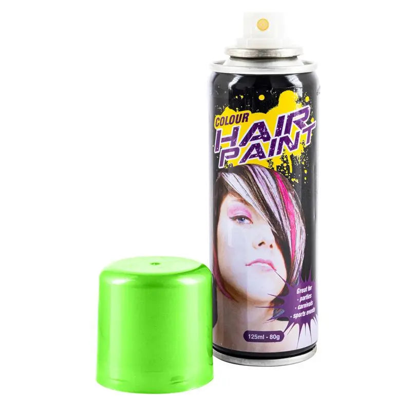Fluro Green Colour Hair Spray 125ml Temporary Coloured Hairspray