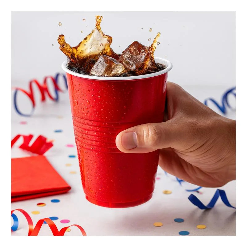 American Style Red Plastic Party Cups 265ml 20pk